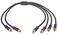 VKheroKV Wv-rcato2/rcakite-05 RCA Stereo Plug Male to Dual RCA Stereo Plug Male 1 Input 2 Output Stereo Audio Splitter Cable/Gold Plated Plug / 4n OFC Pure Copper Wire (3.2FT (100CM))