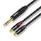 DREMAKE RCA to 6.35mm Y Breakout Cable, 10FT TRS 6.35mm 1/4 Inch to 2 RCA Plug Audio Insert Cable, 1/4'' Male to Dual RCA Female, Quarter Inch TRS to RCA Interconnect Cord for TV, Home Theater System