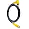 Seadream 90 Degree RCA Extension Cable 5FT, Right Angle RCA Male to Female Vidio Audio Cable Gold-Plated Connectors for Home Theater, HDTV, Home Stereo and DVD (Angle M to F)
