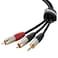 SRADIO 3.5mm to 2RCA 8FT Male Cable Audio Auxiliary adapter stereo splitter cable, RED AND WHITE RCA Cord 8 FEET for smartphones, mp3, tablets, speakers, hdtv, HIFI, home theater, frosted &amp;Gold-Plated