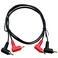 Traovien RCA Audio Cable 2RCA Cable, 90 Degree 2-Male to 2-Male RCA Audio Stereo Audio Cord Cable 1m/3ft (RCA Male Bend to Male Bend Red and Black)
