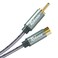 Audio RCA Cable, Riksion RCA Audio Subwoofer Cable [Shield, Hi-Fi Sound] Nylon Braided Male-to-Female Coaxial Cable for HDTVs, Amplifiers, DVD Players, Hi-Fi Speakers, Audio Mixers &amp; More (4Feet)