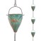 giole 10 FT Rain Chain for Outside, Rain Chain with 10 Bee Pattern Cups Adjustable Rain Catcher Chain for Gutters, Eaves, Drainage, Replacement for Downpout