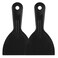 uxcell Putty Scraper 4" ABS Plastic Spatula Drywall Patch Repair Spreader Wall Covering Smoother Black 2Pcs