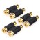 NANYI RCA Female to RCA Female Interconnect Coupler Adapter, with Gold Plated Housing for Mixer Amplifiers Cable Link (2rca F-F-3pack)