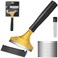 DIYSELF Tile Scraper, Heavy Duty Scraper Tool with Protective Cover, Gold Razor Blade Scraper for Removing Paint, Wallpaper, Glue from Floors, Glass, Stoves (Extra 10pcs Sk5 Blades)
