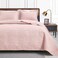 Love's cabin Quilts for Queen Bed Pink Bedspreads - Soft Bed Summer Quilt Lightweight Microfiber Bedspread- Modern Style Coin Coverlet for All Season - 3 Piece (1 Quilt, 2 Pillow Shams)