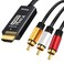HDMI to RCA Cable 30FT with IC, HDMI Male to 3-RCA AV Cable Video Audio Component Converter Adapter 1080P Cable for TV HDTV DVD