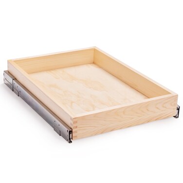 Mulush Pull Out Cabinet Drawer, 23&acirc;&euro;W x 21&acirc;&euro;D Soft Close Slide Out Wood Drawer Organizer for Kitchen, Finished, Bottom and Side Assembly (Wood Drawer Part is Width 22'')