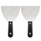uxcell Putty Scraper 5" Spatula Drywall Repair Spreader Stainless Steel Blade Black Handle 2Pcs