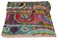 V Vedant Designs Indian Handmade Cotton Kantha Quilt Throw Blanket Bedspread Gudari (Twin Multi)