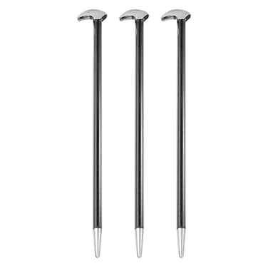 HARFINGTON 3pcs Rolling Head Pry Bar 12" Length 0.4" Rod Dia Carbon Steel Lady-Foot Leverage Bar Heel Line Up Pry Bars for Automotive Mechanics Aligning &amp; Prying
