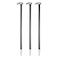 HARFINGTON 3pcs Rolling Head Pry Bar 12" Length 0.4" Rod Dia Carbon Steel Lady-Foot Leverage Bar Heel Line Up Pry Bars for Automotive Mechanics Aligning &amp; Prying