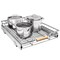Pull out Cabinet Organizer,Heavy Duty Smooth Sliding Under Cabinet Shelves for Pots and Pans,Roll out Drawers with Thickened Chrome Plating,Slide out Drawers for Home Kitchen Pantry(15&quot;W X 21&quot;D)