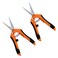 Gardzen 2-Pack 6.5'' Hand Pruner Pruning Shear, Functional Garden Scissors Cutter with Straight for Tackle Stems and Light Tree Branches