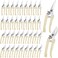 Amylove 24 Pcs Garden Shears Stainless Steel Pruning Shears Flower Scissors Garden Clippers for Plants, Flowers, Fruits Trees, Gardening Valentine Gifts for Women and Men(White)