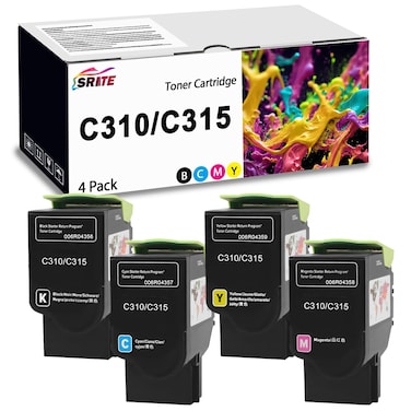 C310 C315 Toner Cartridge 006R04356 006R04357 006R04358 006R04359 Replacement for Xerox C310 C315 C310DNI C310DNIM C315DNI Printers (4-Pack)