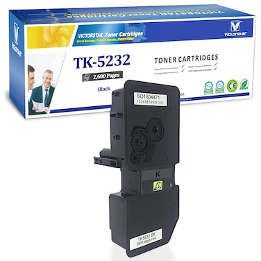 VICTORSTAR @ Compatible Toner Cartridge TK5232 TK-5232 for Kyocera ECOSYS P5021cdn, P5021cdw, M5521cdn, M5521cdw Laser Printers (Black)