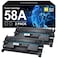 58A CF258A Toner Cartridge (with CHIP) for HP 58A Toner Cartridge Black 58X CF258X High Yield for HP Laserjet Pro MFP M404n M404dn M428fdw M404dw M404 M428fdn M428dw M406dn M430f M428 Printer (2 Pack)