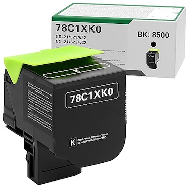 78C1XK0 Black Remanufactured Toner Cartridge Replacement for Lexmark CS421 CX421 CS521 CX521 CS522 CX522 CX622 CX625 Printer, 8500 Page Yield