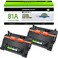 greencycle 2-Pack Compatible Toner Cartridge Replacement for HP 81A CF281A 81X for Enterprise MFP M604 M604n M604dn M605 M605n M605X M606 M630 M630h M630dn M630z MFP Printer (Black, 10500 Pages)