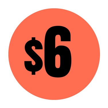 Mobiusea Creation 480pcs Price Stickers   Dollar Price Tags Labels   0.75" in Diameter   Preprinted Price Labels   Garage Sale Stickers (6 Dollars   480pcs)