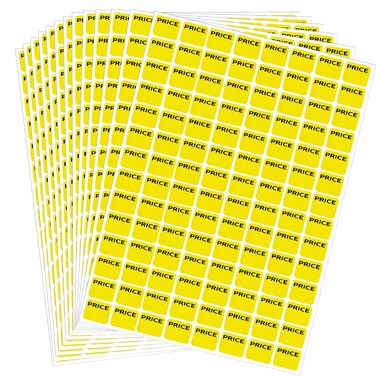 Boao 2240 Pcs Yard Garage Sale Price Stickers Prepriced Garage Sales Stickers Price Stickers Pricing Labels Sale Labels Yard Sale Supplies for Attractive Pricing Flea Markets Retail Use(Yellow)