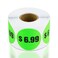 $6.99 Preprinted Price Stickers - 1.5 Inch Circle Round Stickers in Fluorescent Neon Green for Retail Store, Garage Sale, Yard Sale, Flea Market Pricing Stickers Labels and More - 300 Labels/Roll