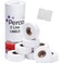 Perco 2 Line Freezer Adhesive White Labels - 1 Sleeve, 6,000 Blank Pricing Labels for Perco 2 Line Price and Date Guns