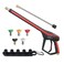 Sooprinse Deluxe High Pressure Washer Gun with Replacement Extension Wand, Power Washer Gun with M22-14 Fitting, 5 Nozzle Tips with Nozzle Holder, 37 Inch, 4000 PSI