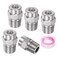 uxcell 5 Pcs 40 Degree Thread Washer Spray Tip 1/4" Male NPT Pressure Washer Tip 1.236mm Orifice Stainless Steel for Water Broom and Undercarriage Cleaner