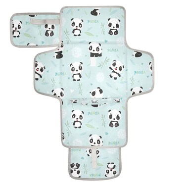 foixnub Cute Cartoon Panda Bear Baby Portable Changing Pads Newborn Diaper Changing Mat Reusable Diaper Changing Station for Baby Toddlers Girls Boys Shower Gifts