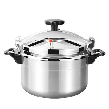 Luxshiny Stainless Steel Pressure Cooker, Gas Stove Top Pressure Canner 7L Safety Aluminum Canning Pot Household Cooker Pot Induction Cookware Pot Silver