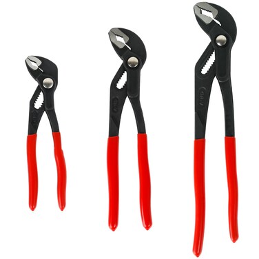 AzReference Groove Wrench Pliers Set (7in, 10in, &amp; 12 in), Quick Adjust Water Pump Pliers, Durable CR-V Steel Tongue and Groove Joint Pliers for Tight Grips &amp; Plumbing