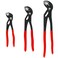 AzReference Groove Wrench Pliers Set (7in, 10in, &amp; 12 in), Quick Adjust Water Pump Pliers, Durable CR-V Steel Tongue and Groove Joint Pliers for Tight Grips &amp; Plumbing
