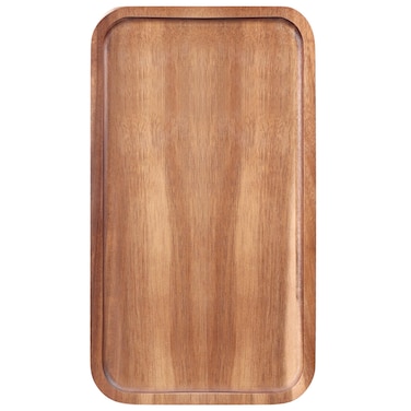 Medium Acacia Wood Serving Trays Long Charcuterie Boards Wood Snack Platter Rectangular Cookie Appetizer Plates Serving Cheese Board Rectangle Kitchen Dinner Platters for Food Dish Cake Dessert Tray