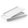 Kanwone White Serving Platters, Porcelain Serving Trays for Parties, Large Rectangular Plates - 14.5 Inch, Set of 4
