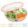 VAlinks Divided Serving Tray with Lid Stainless Steel Snackle Box with 4 Forks Reusable SUS 304 Veggie Tray Serving Plate Serving Platter for Picnic Party Holidays and Travel 4 Compartments