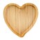 BinaryABC Heart Shaped Wood Serving Platters and Trays Side Dish Serving Trays Tabletop Serving Platters,Valentines Day Table Decorations Supplies (7.87inch)