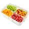Divided Serving Tray with Lid &amp; Handle - Versatile Snackle Box Charcuterie Container/Storage Organizer for Veggie, Fruit, Candy, Nuts - Ideal Serving Platter for Picnics, Parties, Holidays, and Travel