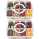 shopwithgreen 2Pcs Divided Serving Tray with Lid and Handle, Portable Snackle Box Charcuterie Container for Christmas Party, Veggies, Snack, Fruit, Nuts, Candy, Cracker, Chip, Entertaining, Picnic
