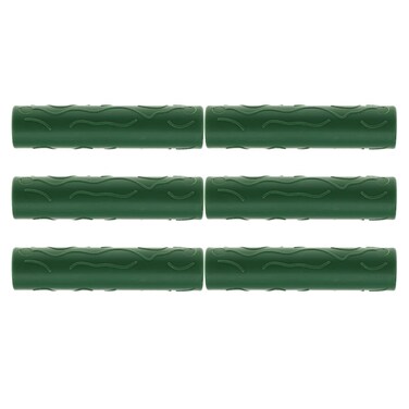 Meiwlong 6 PCS 0.43" Garden Plant Stakes Support Connectors Pipe Straight Climbing Rattan Trellis Greenhouse Frame Sturdy Plastic Pillar Suitable Accessories Tool