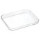 Rectangle Durable Acrylic Collection Serving Trays &amp; Platter for Kitch, Beverage, Drink, Food or Bathroom (Clear 25x20x2.4cm)
