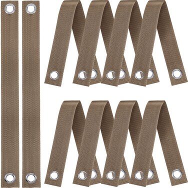 16 Pieces Garden Straps for Staking 15.74 Inches Tree Support Ties for Newly Planted Saplings and Hurricane Protection with Grommet Heavy Duty Tree Ties(Trunk Color)