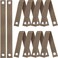 16 Pieces Garden Straps for Staking 15.74 Inches Tree Support Ties for Newly Planted Saplings and Hurricane Protection with Grommet Heavy Duty Tree Ties(Trunk Color)