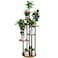 INGIORDAR Plant Stand Indoor 6 Tier 9 Potted Multiple Flower Pot Holder for Patio Garden Balcony Living Room Corner (6 Tier Black+Rustic Brown)
