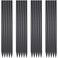 16 Inch Rebar Ground Stakes 20 Pack 3/8 Inch Diameter Straight Metal Stakes for Ground Heavy Duty with Chisel Point End Concrete Forming Spikes for Plant Support and Fence, Black