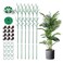 24 Pcs Detachable Twig Plant Support Stake for Indoor Plants, 6 Pack 51 Inch Plant Stake Stick Blends into Plant, Plastic Branch Support Structure with Plant Clip and Twist Tie for Monstera Flower