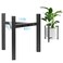 Airpark Plant Stand Indoor Adjustable, Metal Modern Plant Stand, Heavy Duty Stable Plant Pot Flower Holder Indoor Outdoor Corner, Fit 8 9 10 11 12 inch Pots, Black (Pot &amp; Plant Not Included)