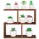 Jotsport Window Sill Plant Stand Small Wood Plant Shelf for Succulents 3 Tier Tabletop Desktop Plant Dislay Rack